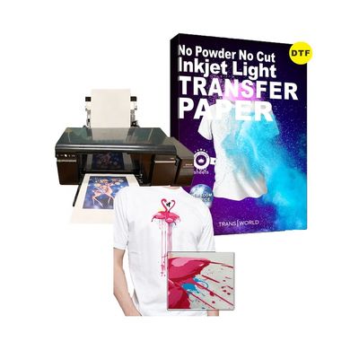 품질  Apparel Wholesale Bulk Size DTF Custom Packing Printable Lightweight No Paper A4 Inkjet Cut Transfer For T Shirt 공장